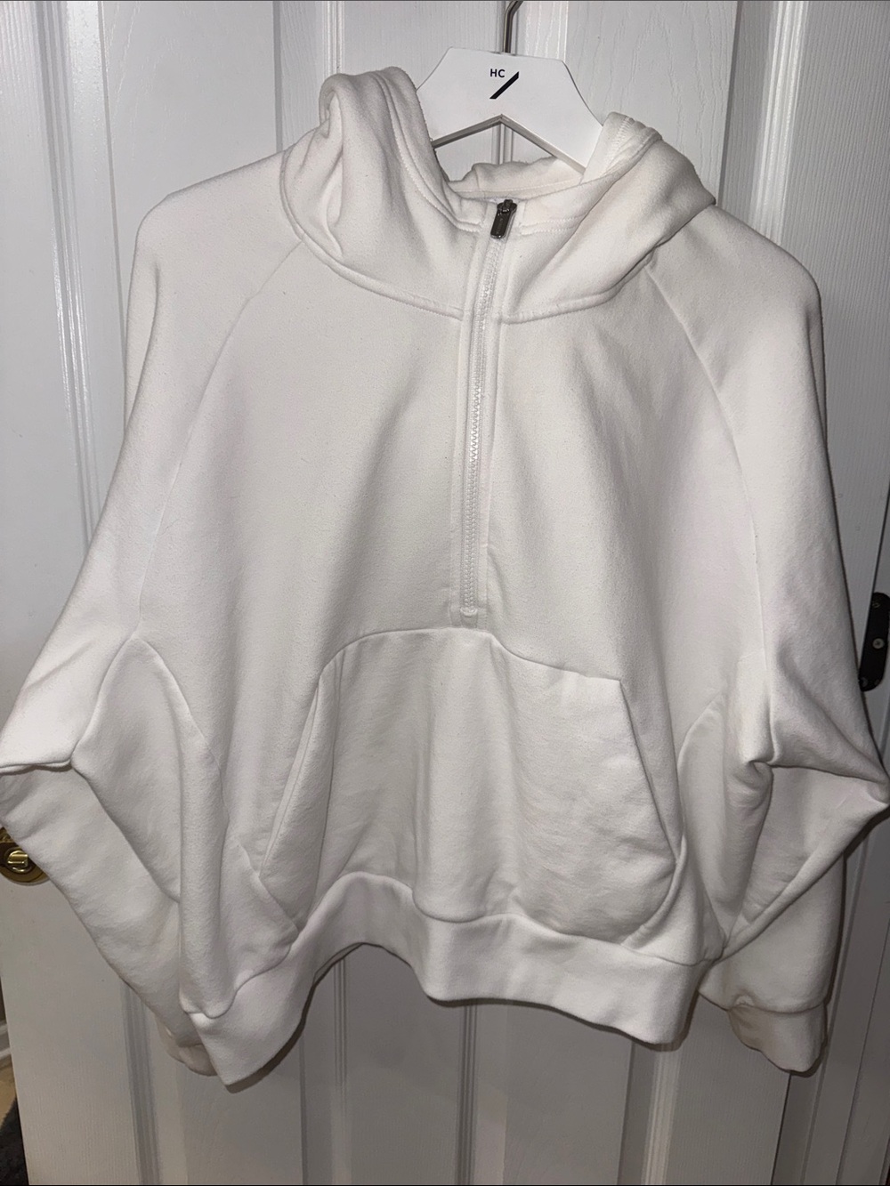 Athleta Forever Fleece 1/2 zip hoodie